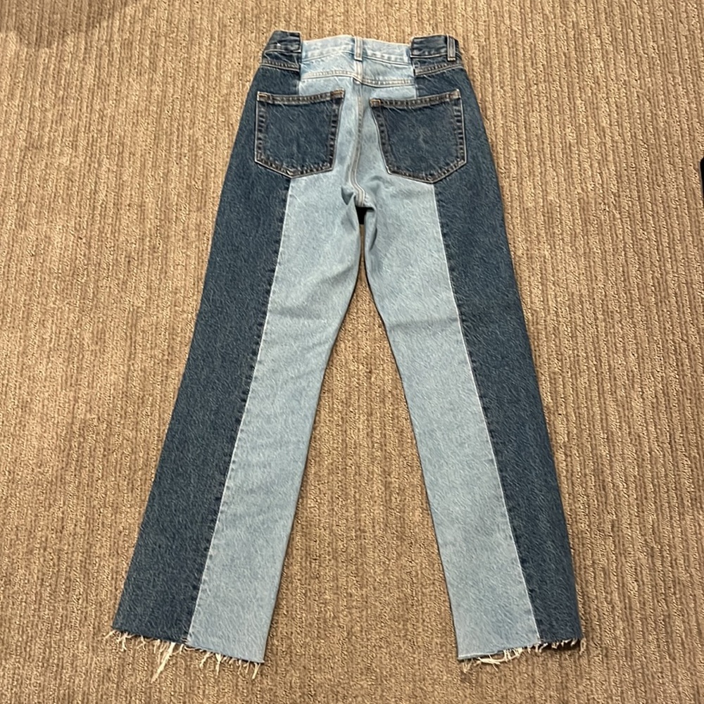 Mango double color jeans size 34 us 2 - Picture 3 of 3